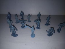 VTG MPC Marx Soldiers Gray Army Men Military Plastic Playset Figures