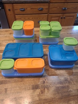 Rubbermaid Lunch Blox 12 Containers 4 Blue Ice Kids Lunch Kit 