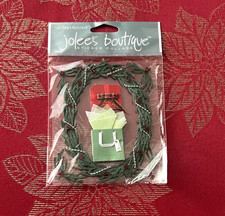 RARE - Jolee's Christmas Wreath with Presents Gifts Holly Stickers Ships Free