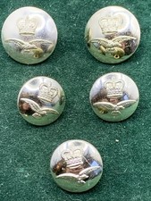 Royal Air Force Staybrite Buttons QC X 5 Gaunt