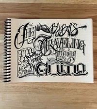 BJ BETTS Traveling Lettering Guide Tattoo Flash Book Graphic Design Script