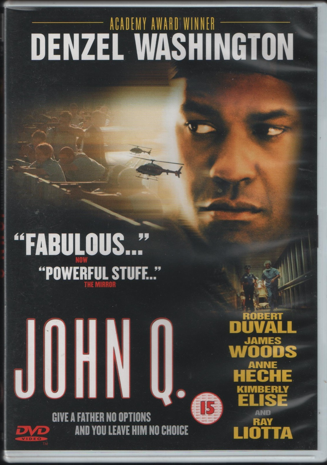 John Q. (DVD 2002) Denzel Washington Robert Duvall James Woods Anne Heche