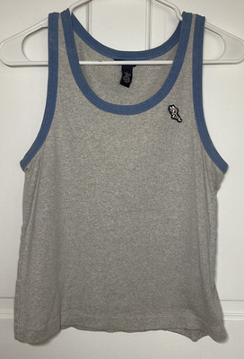 AMERICAN EAGLE OUTFITTERS GIRLS TANK TOP GRAY SIZE LARGE 100% COTTON  EUC
