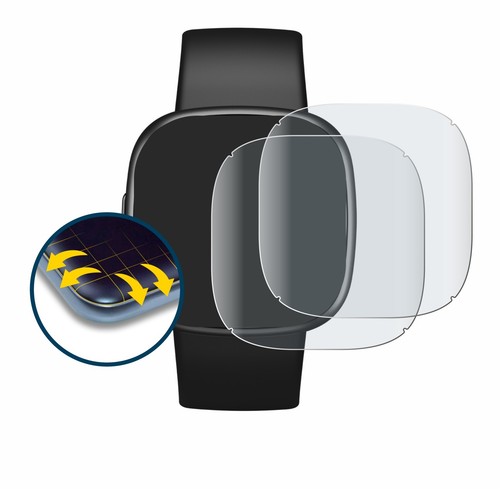 2x Fullscreen für Fitbit Versa 4 Matt Display Schutzfolie - Bild 2 von 7