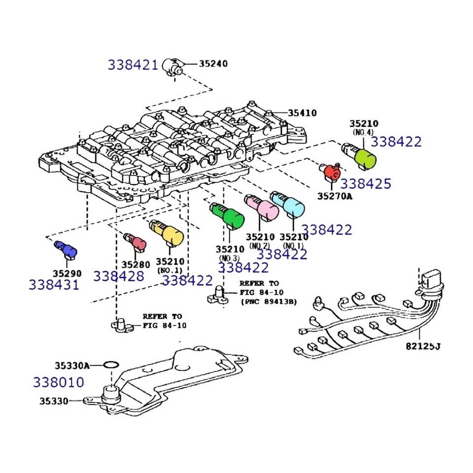 Transmission Solenoids For TL-80SN AA80E Toyota Lexus GS460 IS LS460 LS460L - Image 2 of 4