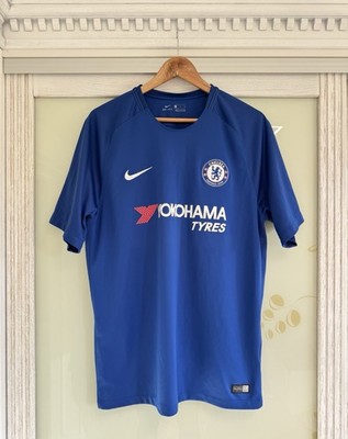 Chelsea 2017-2018 Home Soccer Jersey Football Shirt Kit Size Men's