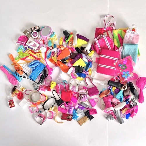 Vintage Barbie Accessories Lot Shoes Purses Phones 90’s