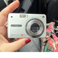 PENTAX Optio A10 8.0MP 3x Zoom Compact Digital Camera Shake Reduction Silver