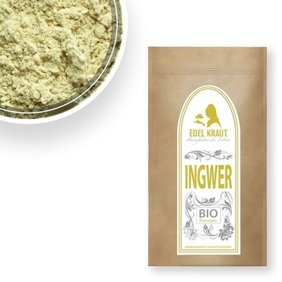 100g BIO Ingwer gemahlen EDEL KRAUT Pulver Ginger Powder Organic