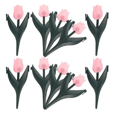10Pcs Durable Plastic Garden Border Fence Tulip Stakes Decorative Lawn Edging