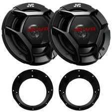2X JVC CS-DR621 6.5" 300W Max 2-Way Coaxial Speakers W/ Speaker Adapter (96-13)