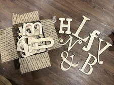 Wooden Letters - Full Alphabet Wall Decor for Home Living Room Bedroom Nursery