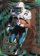 1997 Pacific Dynagon Prism Gold Football Card #79 Karim Abdul-Jabbar Dolphins RB