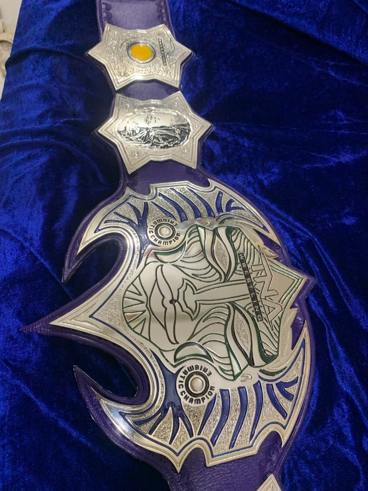 Cinturón Campeonato TNA Jeff Hardy - Título Mundial Inmortal - 4 mm zinc - Cuero Real Foto 4 de 4