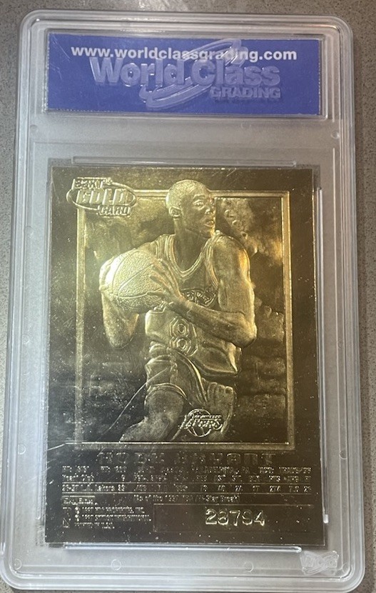 Kobe Bryant 1996-97 Skybox Ex-2000 23kt GOLD Rookie Purple Sign