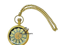 AMAL Antique 8 Inch Vintage Brass Elgin Pocket Watch Collectible Student Gift