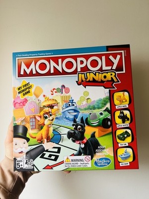 Monopoly Junior Hasbro Gaming Mein erstes Monopoly Spiel Sealed Neu Zylinder