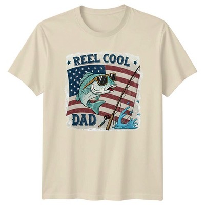 Reel Cool Dad Herren T-Shirt Barschangeln Vatertag Geschenk für Ihn