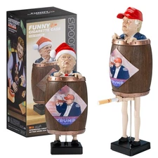 KYWYOYOU Donald Trump Cigarette Dispenser, Collectibles, brown