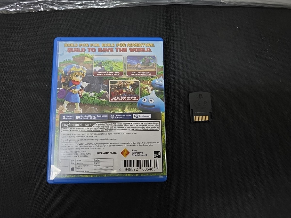 ASIA ENGLISH VERSION) PS VITA Dragon Quest Builders (WATER DAMAGED