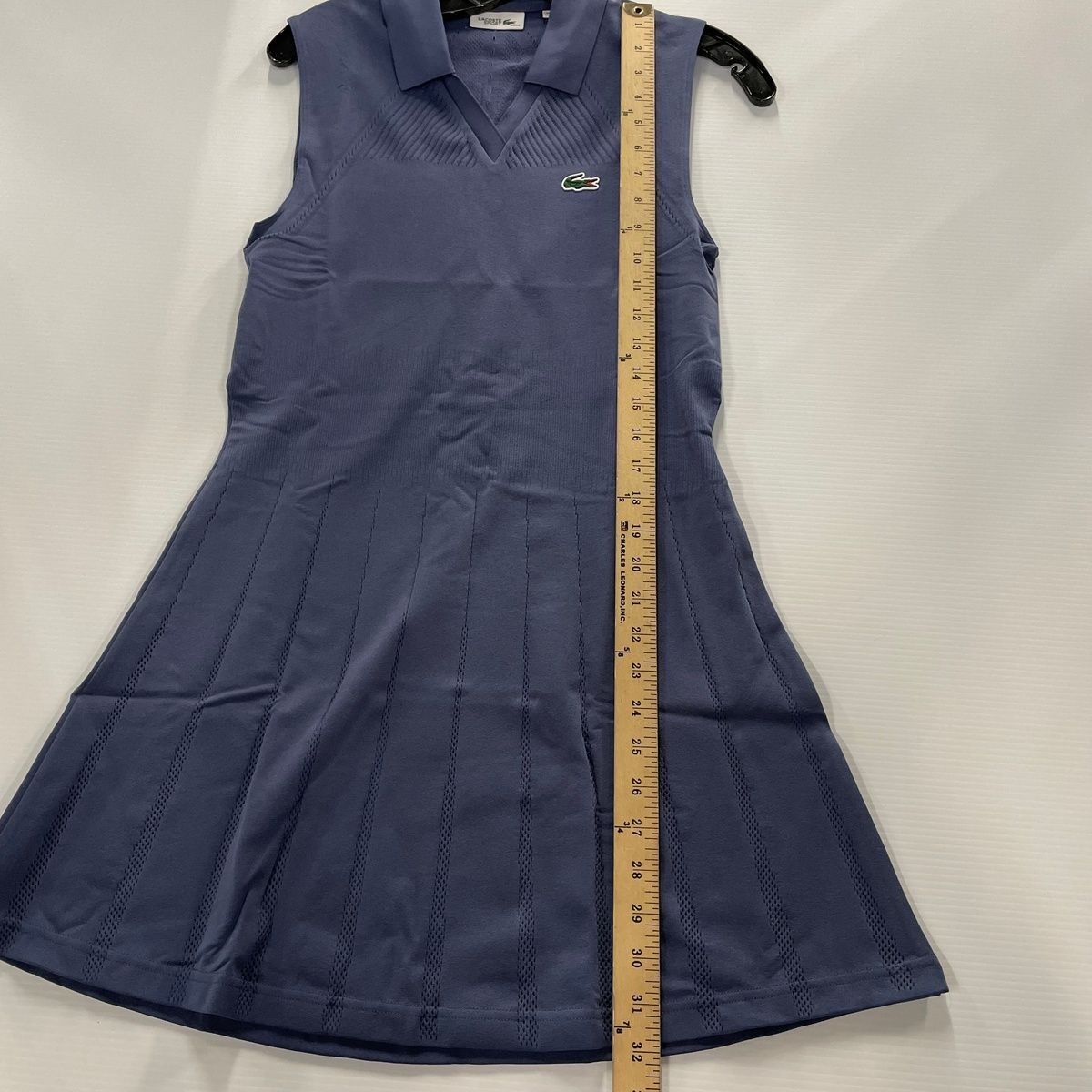 LACOSTE Stretch Tennis Dress & Shorts Women's Size L/XL Purple thumbnail 4