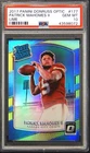 2017 PANINI DONRUSS OPTIC LIME #177 PATRICK MAHOMES II ROOKIE RC PSA 10