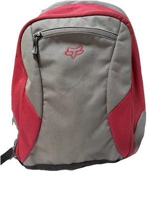 Fox Racing Motocross Backpack Grey/Red Logo Moto Skate School Bag