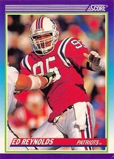 Ed Reynolds 1990 Score 528  New England Patriots Rookie Football Card