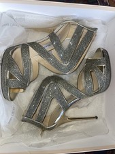 Jimmy Choo Sparkle Stiletto collar lame. 38.5 FITS A 38