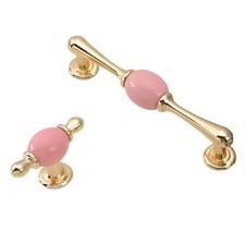 Modna ceramiczna klamka do szafki, złota klamka do szafki kuchennej, europejska4358