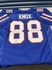 BUFFALO BILLS DAWSON KNOX #88 TE SIGNED BLUE JERSEY INSCRIBED Beckett COA Rare!
