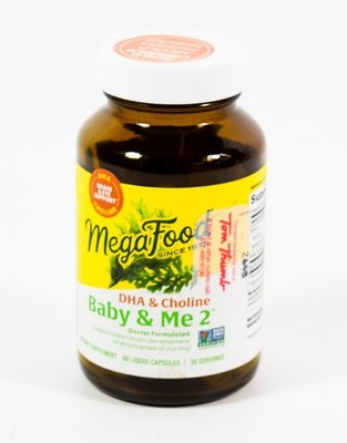 MegaFood Baby & Me 2 prenatal vegan DHA & CHOLINE 60 capsules 12/2026