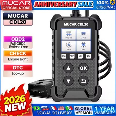 MUCAR CDL20 OBD2 Scan Diagnostic Automotivo Code Reader PK ELM327 Lifetime Free