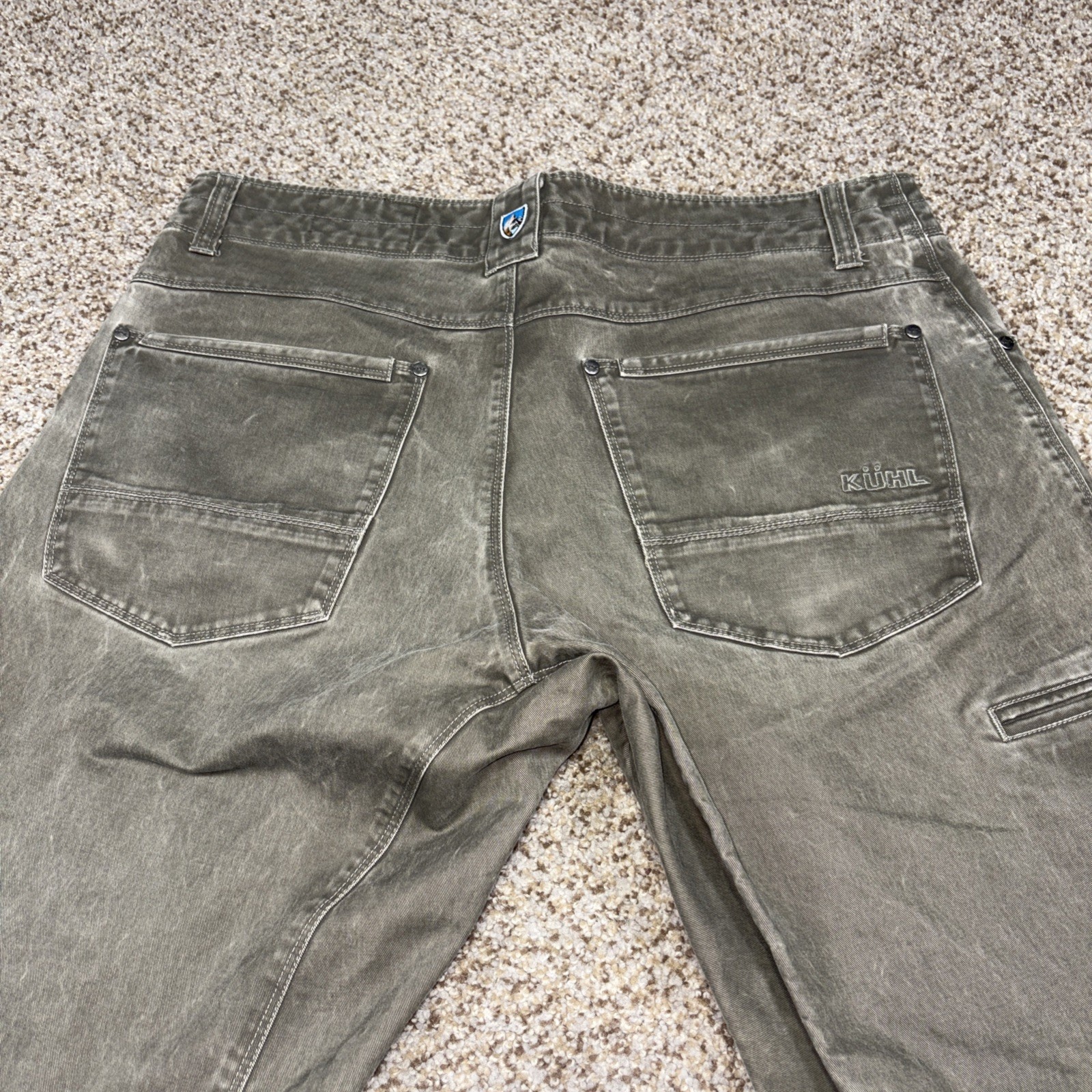 Kuhl Men's 36x32 Fits 35 X 31 Rydr Patina Dye Green Straight Jeans Pants - View 16