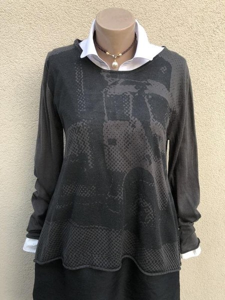 Women Drykorn Sweater Brown Wool 40 / L / 48