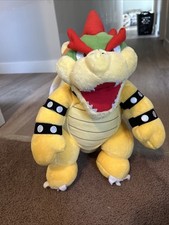 BUILD A BEAR -Bowser- Super Mario Bros Plush Nintendo 15" No Sound King Koopa