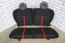 2012-2017 Fiat 500 Abarth 1.4l Turbo 2-door Cloth Rear Seat Blackred