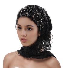 Muslim Women Hijab Lace Tassels Headscarf Shawl Wrap Stoles Scarf Turban Islamic