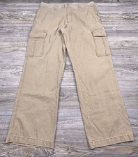 Vintage Old Navy Pants Mens 38x34 Brown Paratrooper Cargo Baggy Y2K Skater