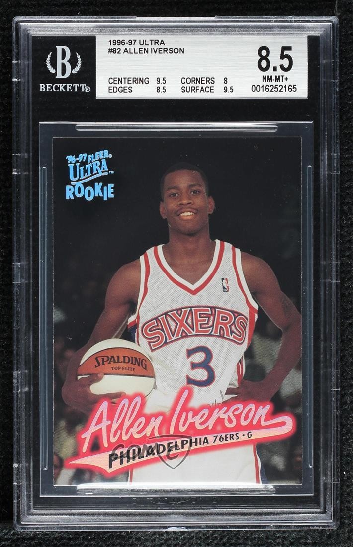 1996-97 Fleer Ultra Allen Iverson #82 BGS 8.5 HOF 0q3