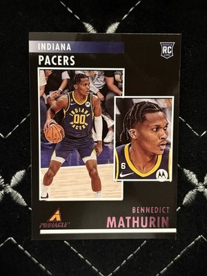 2022-23 Panini Chronicles Pinnacle Pink #94 Bennedict Mathurin RC Pacers