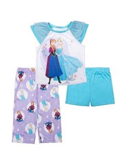 Girl  s DISNEY'S FROZEN Elsa and Anna "Frozen Love" 3 -pc Pajama Set Size 3T NWT