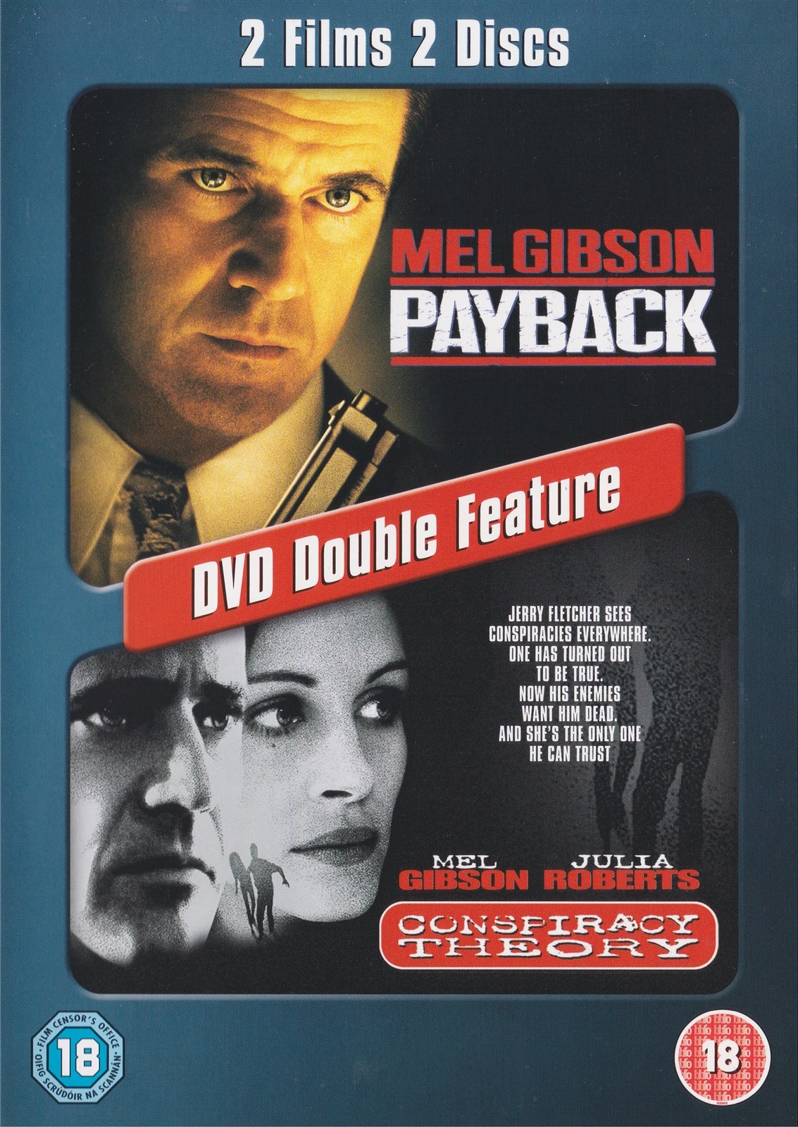 Payback Pay Back & Conspiracy Theory - Mel Gibson - NEW Region 2 DVD