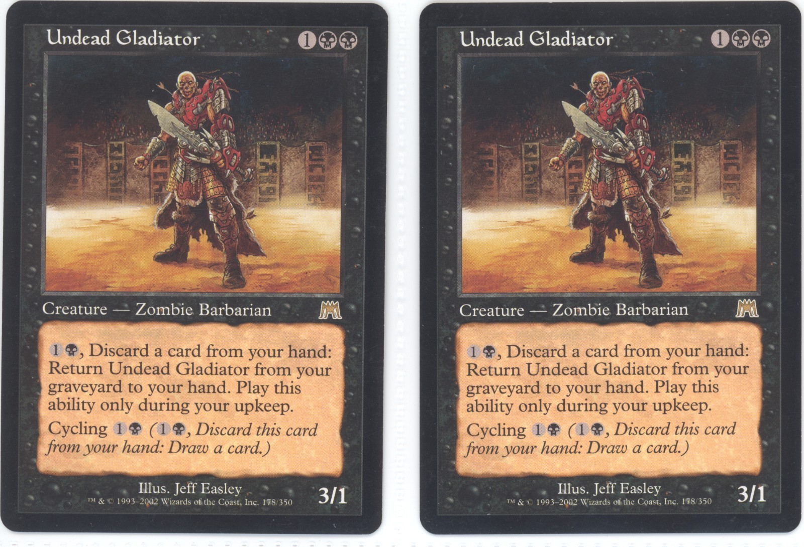 MTG Undead Gladiator R Onslaught #178 [1 Card Per Purchase]