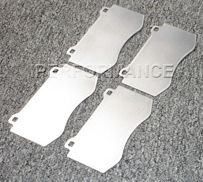 Titanium Brake Pad Shim Heat Shield Set for Dodge Challenger SRT8 Brem 08-14 Fr