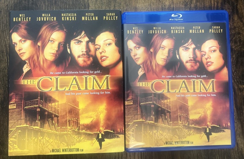 THE CLAIM Blu-ray (2000) Slipcover Kino Lorber Natassja Kinski Milla Jovovich