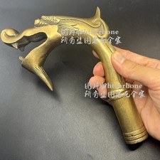 Solid Brass Dragon Head Walking Stick Cane Handle Top Topper Hand Grip Tool