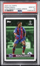 2023 TOPPS THE LOST ROOKIE CARDS GREEN RONALDINHO 42/99 PSA 10