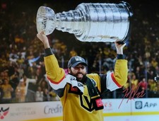Michael Amadio Hard Signed 8.5x11 Photo.Las Vegas Golden Knights.Stanley Cup 🏆