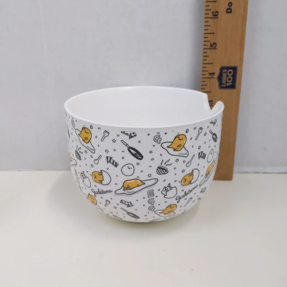 Набор из 2 керамических чаш рамен Sanrio Gudetama дизайн ленивых яиц 2020 - Изображение 2 из 4